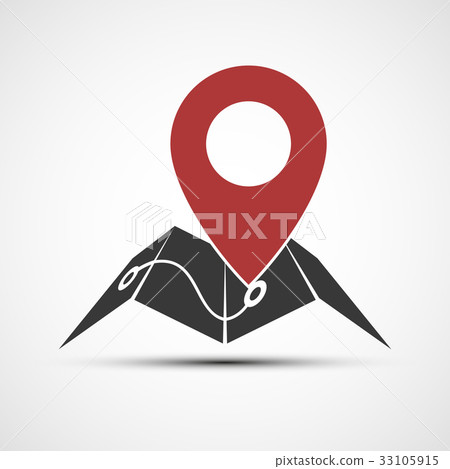 Vector icons map 33105915