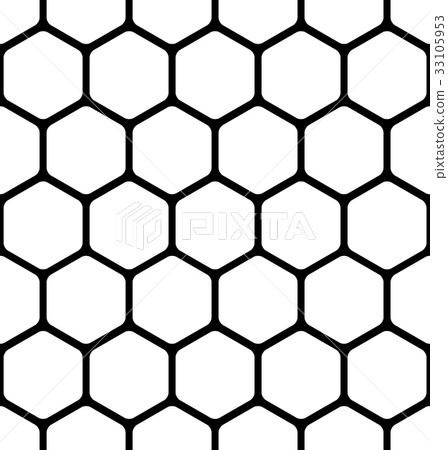 seamless pattern consists of a honeycomb 33105953