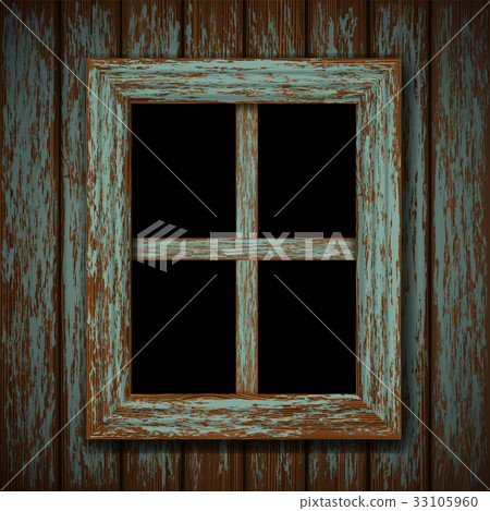 wooden window of an old abandoned building wooden window of an old abandoned building 33105960