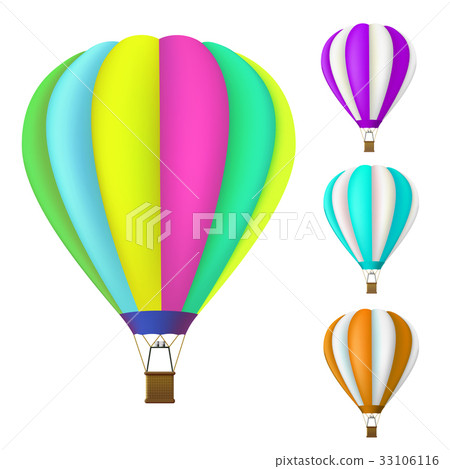 set of colorful Hot air balloon 33106116