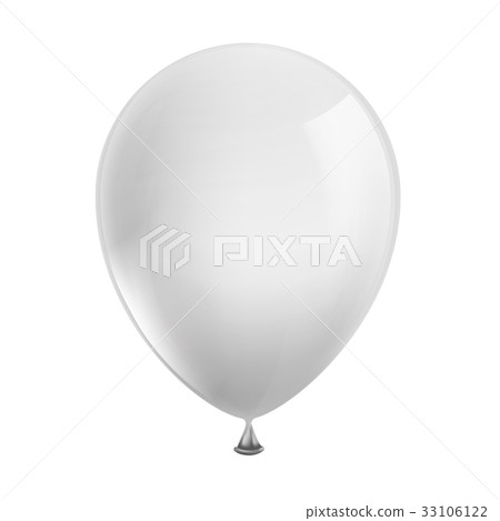 white balloon isolated on white background 33106122