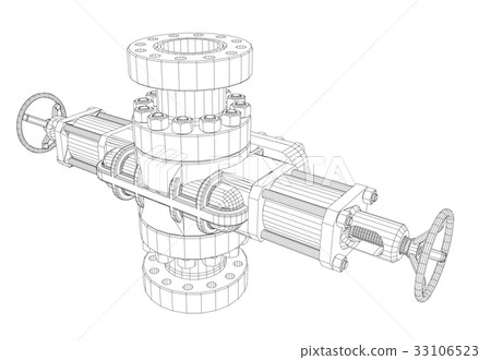 Blowout preventer. Wire frame style 33106523