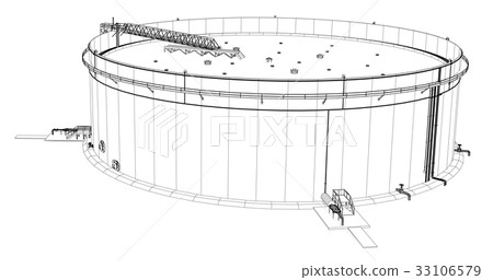Wire-frame oil tank 33106579