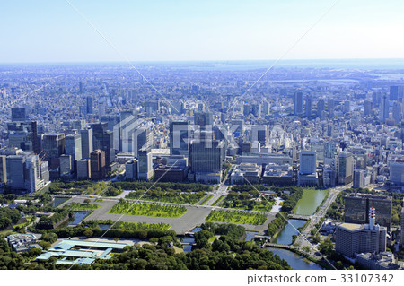 東京皇宮和東京站地區/城市景觀 33107342