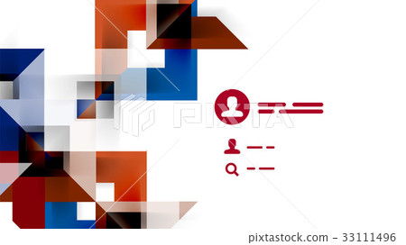Business presentation geometric template 33111496