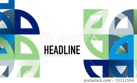 Business presentation geometric template 33111504