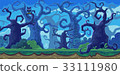 Vector cartoon illustration of the fairy forest 33111980
