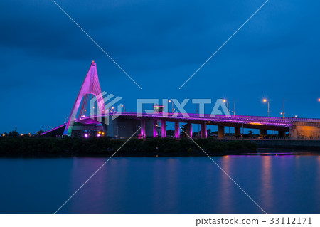 台灣屏東大鵬灣跨海大橋Asia Taiwan Pingtung Bridge 33112171