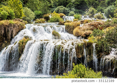 Krka waterfalls, croatian national park, Croatia Krka waterfalls, croatian national park, Croatia 33112189