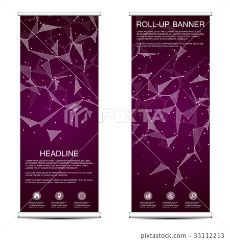 Roll up banner for presentation and publication 33112213