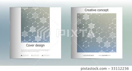 Square brochure template with structure of Square brochure template with structure of 33112236