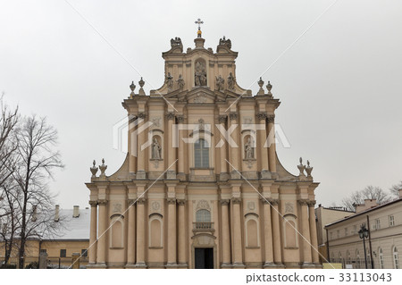 Winter Visitationist Church in Warsaw, Poland. Winter Visitationist Church in Warsaw, Poland. 33113043