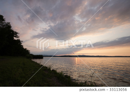 Sunset over Lake Abashiri Sunset over Lake Abashiri 33113056
