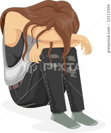 Crying Girl Teen Depressed Crying Girl Teen Depressed 33113504