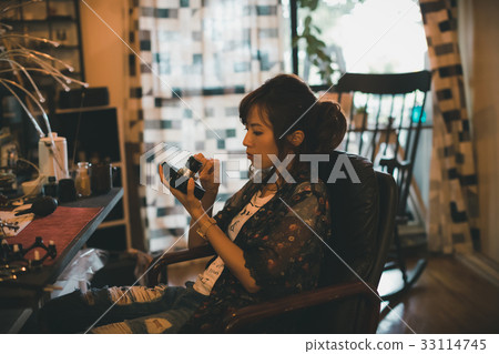 模擬相機 攝影師 女生 33114745