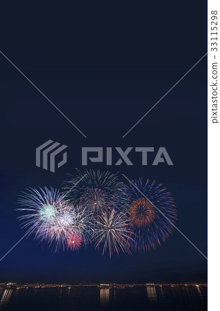 Kyoto Miyazu lantern sinking offshore firework display Kyoto Miyazu lantern sinking offshore firework display 33115298