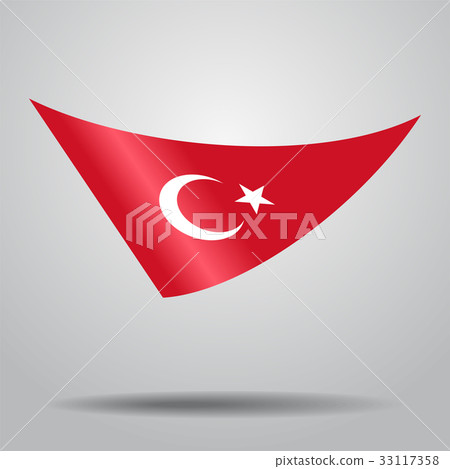 Turkish flag background. Vector illustration. Turkish flag background. Vector illustration. 33117358