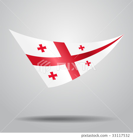 Georgian flag background. Vector illustration. 33117532