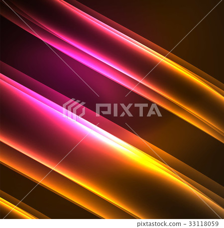 Energy lines, glowing waves in the dark, vector Energy lines, glowing waves in the dark, vector 33118059