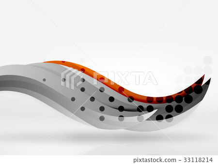 Vector colorful wave lines in white and grey 3d Vector colorful wave lines in white and grey 3d 33118214