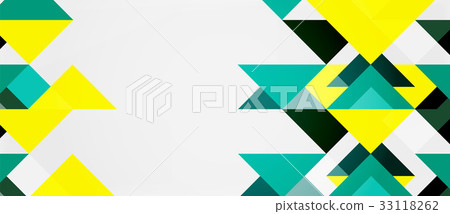 Triangle pattern design background - Stock Illustration [33118262] - PIXTA