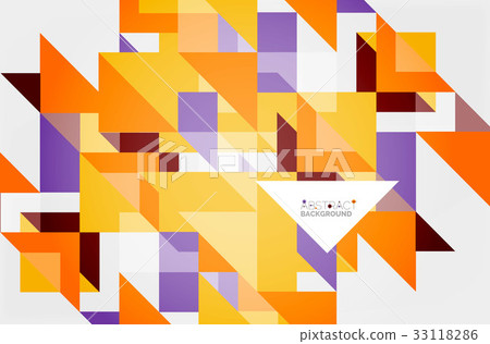 Triangle pattern design background - Stock Illustration [33118286] - PIXTA