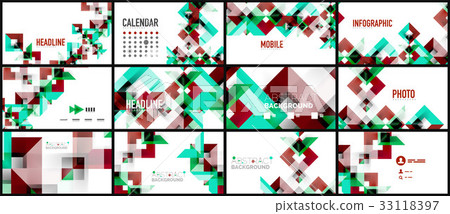 Business presentation geometric template Business presentation geometric template 33118397
