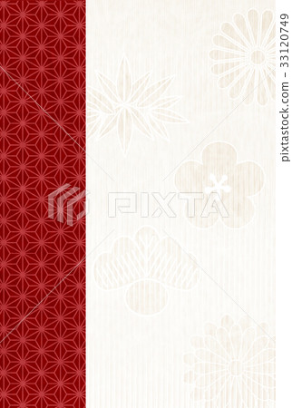 New year's card washi paper pattern background New year's card washi paper pattern background 33120749