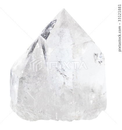 natural quartz rock-crystal isolated 33121881