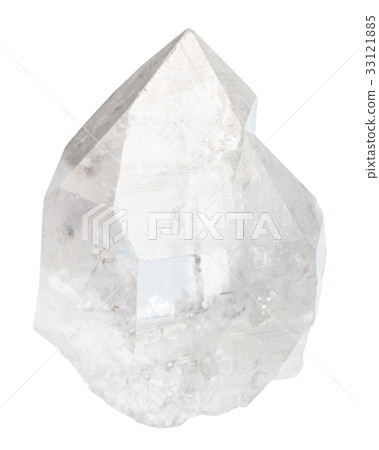 clear rock crystal isolated on white clear rock crystal isolated on white 33121885