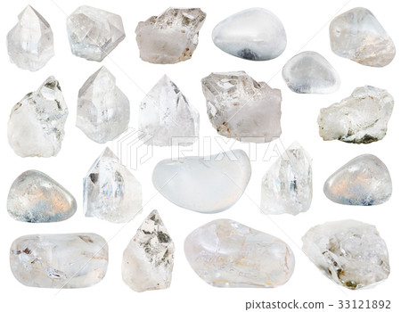 collection of various natural rock crystals collection of various natural rock crystals 33121892