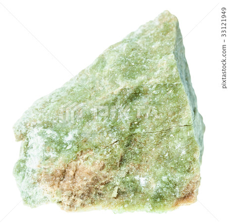 rough vesuvianite ( idocrase) stone isolated 33121949