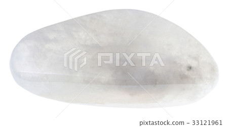 tumbled moonstone (adular) gemstone isolated 33121961
