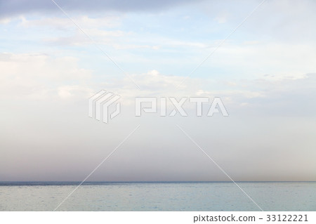 blue sky with white clouds over Ionian Sea 33122221