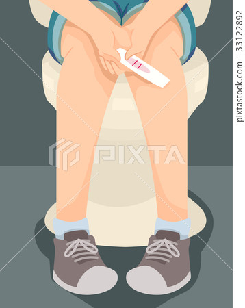 Teen Girl Pregnancy Test Positive 33122892
