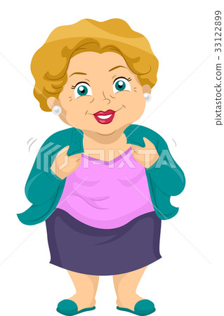 Senior Girl Dressing Up Stock Illustration