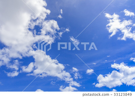 White clouds in blue sky White clouds in blue sky 33123849