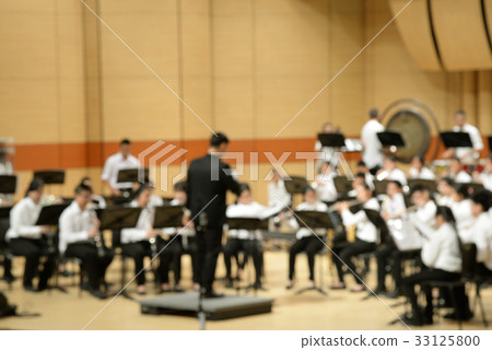 Artist symphony orchestra Blurred stage background 33125800