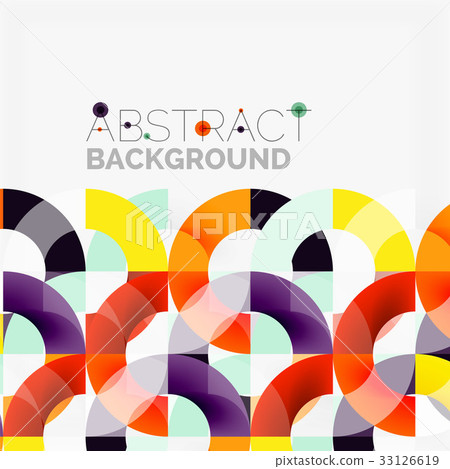 Colorful rings on grey background, modern 33126619