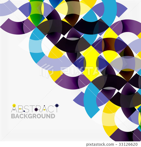 Colorful rings on grey background, modern Colorful rings on grey background, modern 33126620