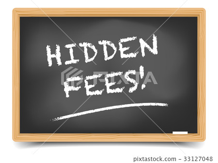 Blackboard Concept Hidden Fees 33127048