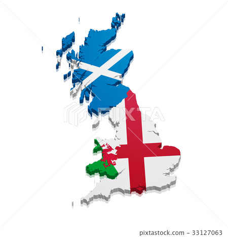 Map England Scotland Wales 33127063