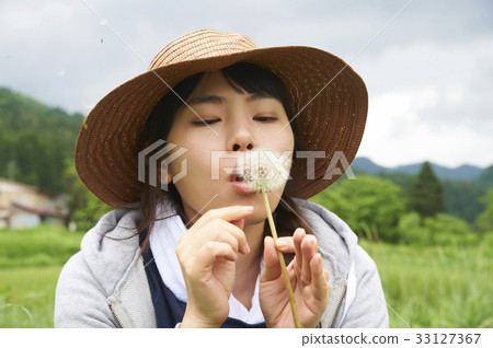 Agriculture women's break dandelion fluff 33127367