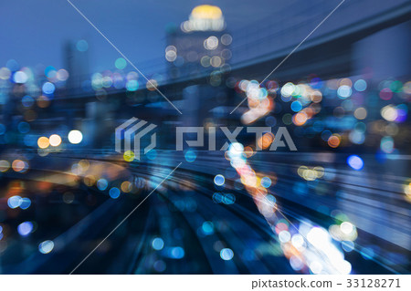Night blurred moving blurred motion abstract 33128271