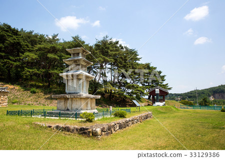 三層石塔（寶藏117號），昌原墓，常州，慶北，韓國 33129386