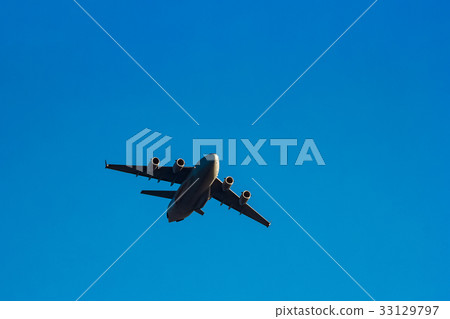 Passenger aircraft in the sky Passenger aircraft in the sky 33129797
