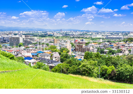 藍天蔓延的住宅區 藍天蔓延的住宅區 33130312