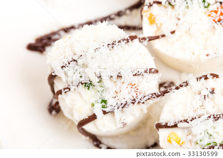 Oriental delicious nougat dessert. 33130599