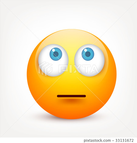 Smiley with blue eyes,emoticon. Yellow face with Smiley with blue eyes,emoticon. Yellow face with 33131672