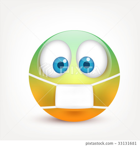 Smiley with blue eyes,emoticon. Greenface with Smiley with blue eyes,emoticon. Greenface with 33131681